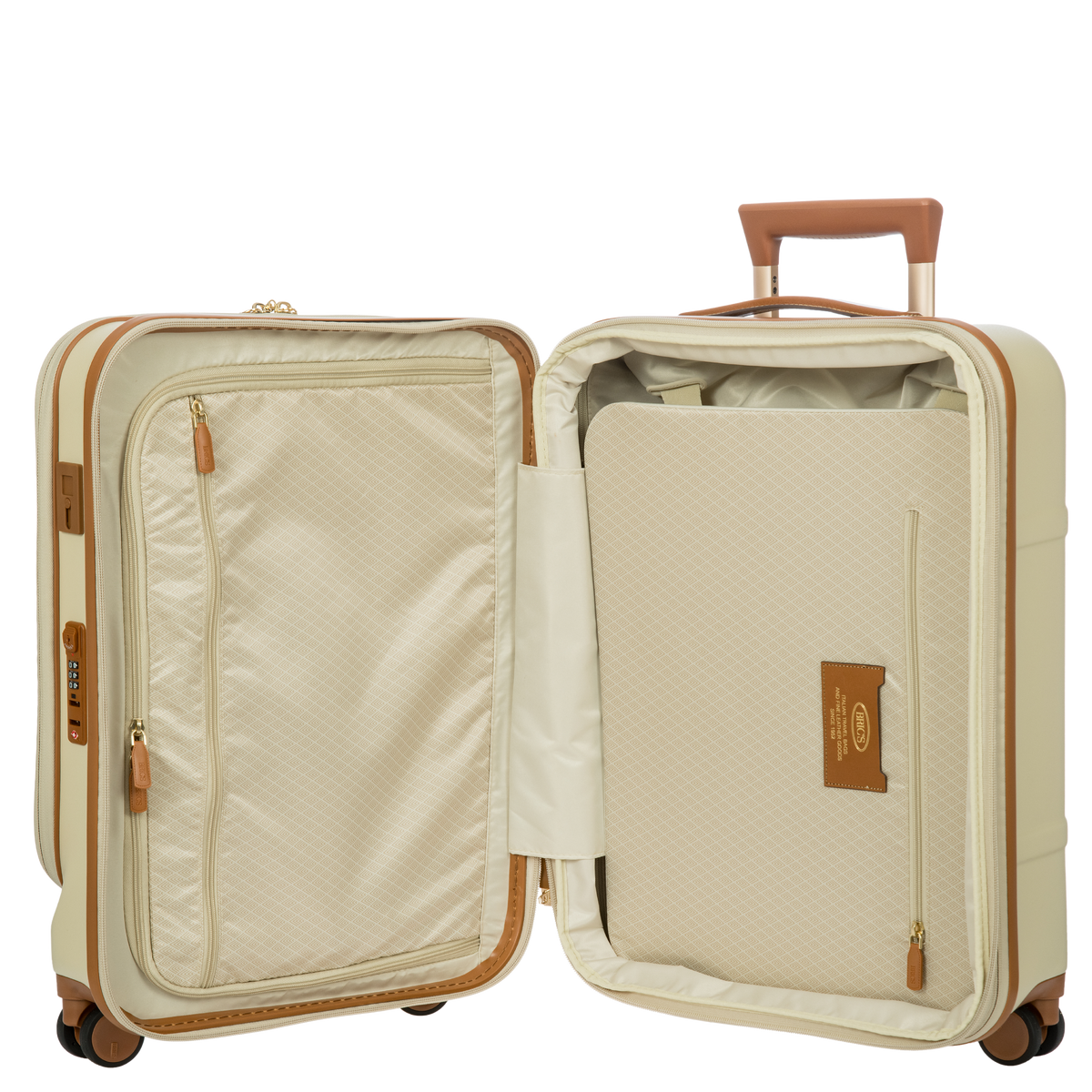 Bric's Bellagio Expandable Carry-On Spinner with Laptop Pocket in Cream, view 6