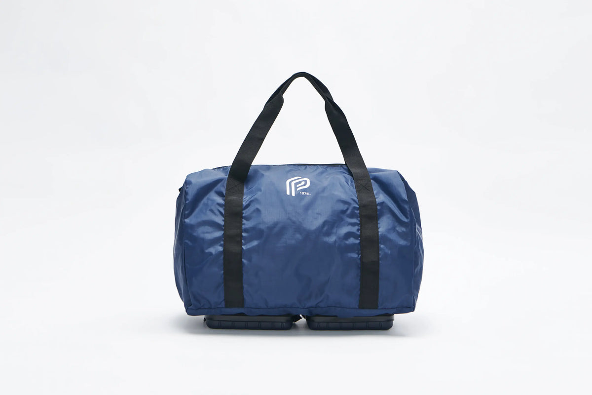 Foldable Travel Duffle Bag, Blue, view 2