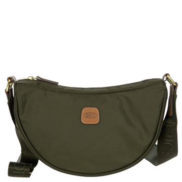Bric's X-Collection Mini Halfmoon Shoulder Bag in Olive, view 1