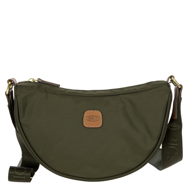 Bric's X-Collection Mini Halfmoon Shoulder Bag in Olive, view 1