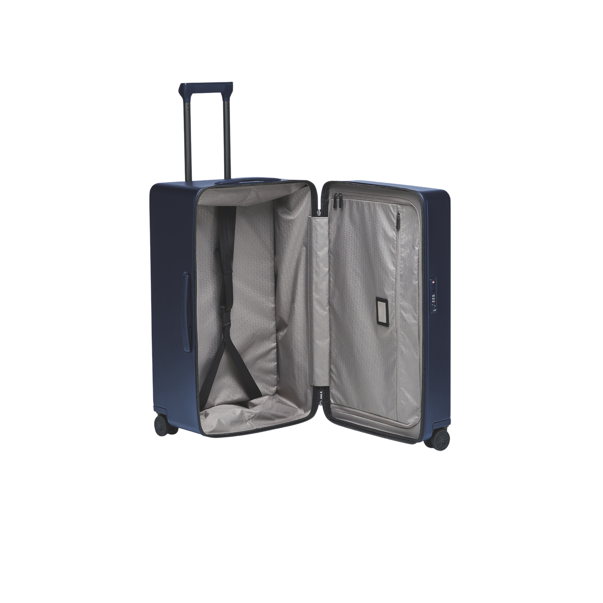 Porsche Design Roadster Hardcase Spinner Suitcase in Blue Matte, view 4