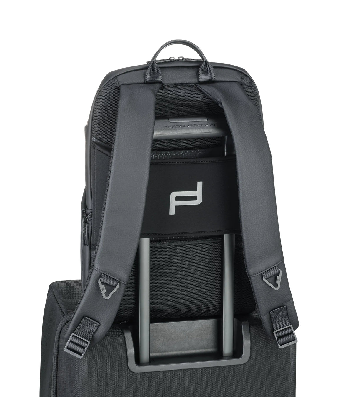 Porsche Design Urban Eco Reconstructed Leather Backpack XS in Black, view 5