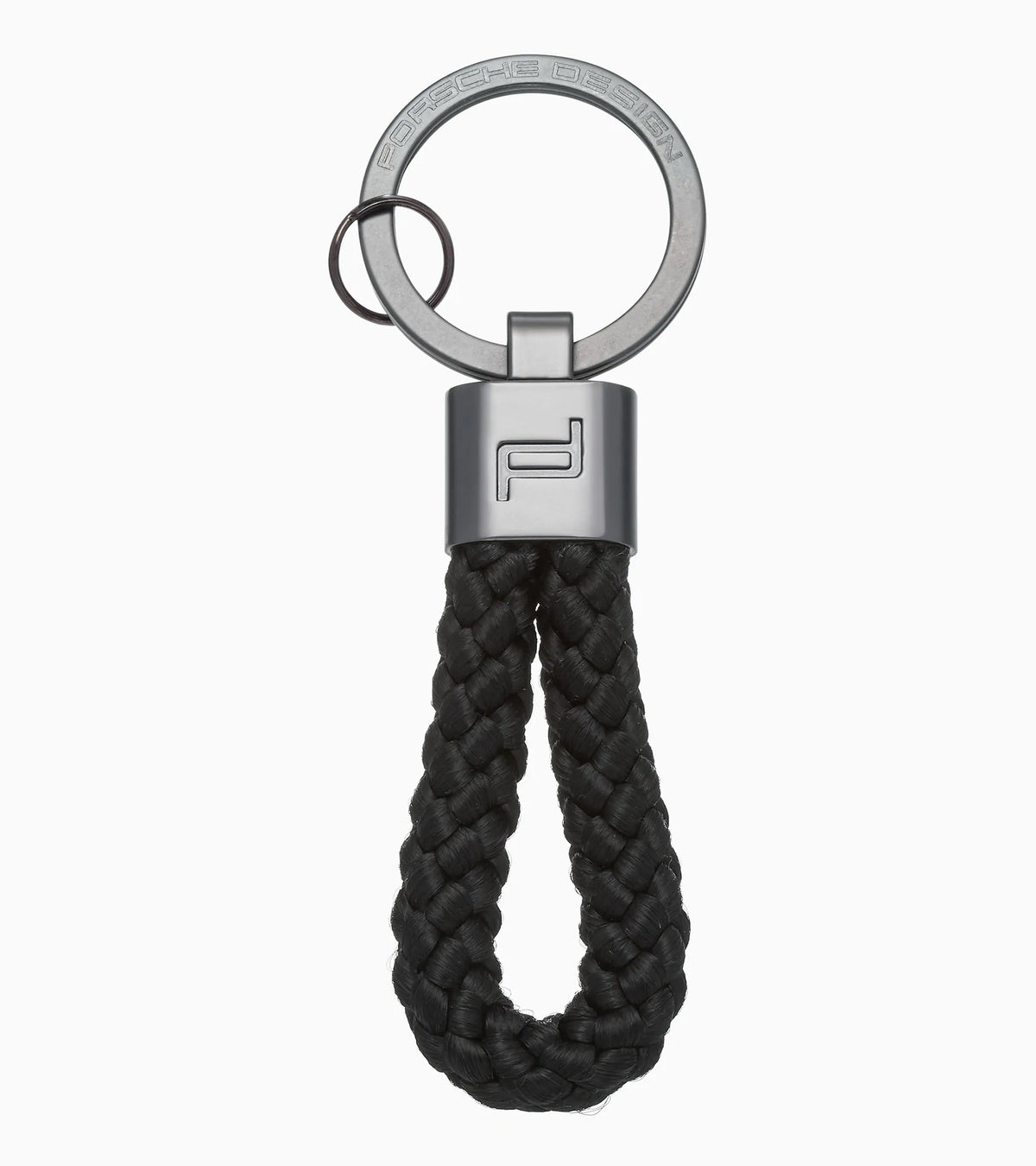 Porsche Design Braided Rope Key Ring in Black, view 1