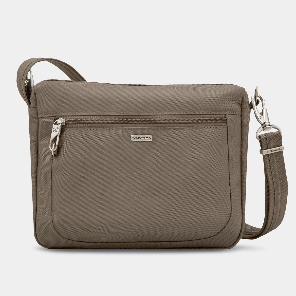 Travelon Classic Anti-Theft Small East/West Crossbody in Nutmeg