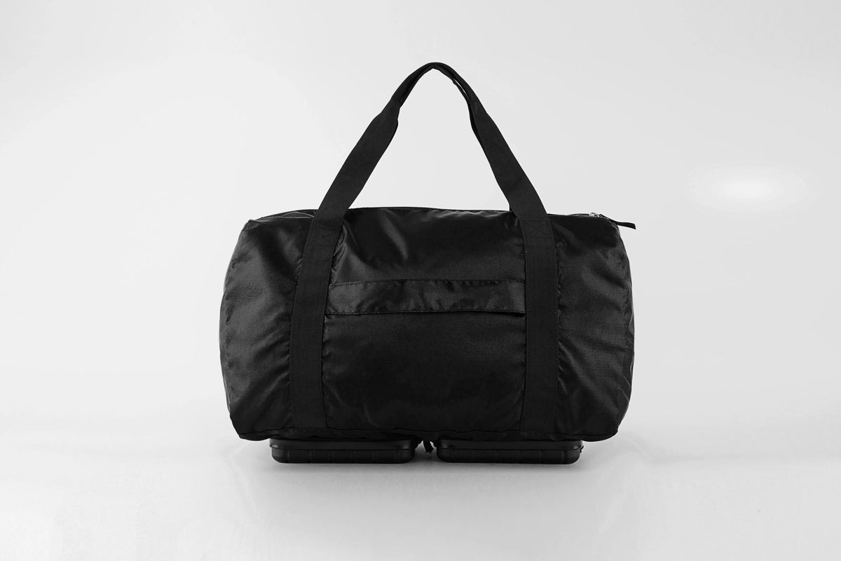 Foldable Travel Duffle Bag, Black, view 4