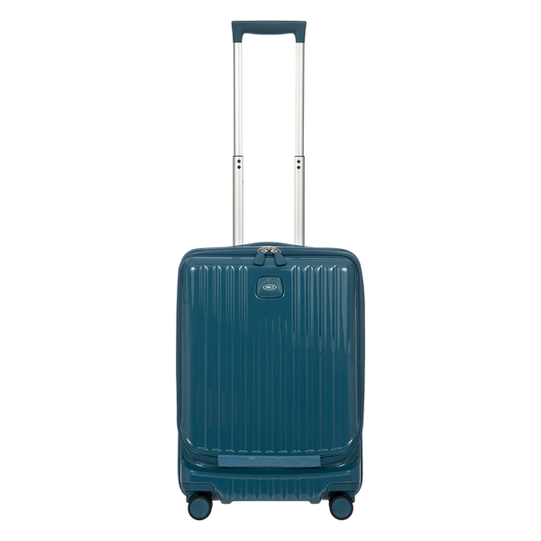 Bric's Positano Carry-On Spinner with Front Pocket in Sea Green, view 1