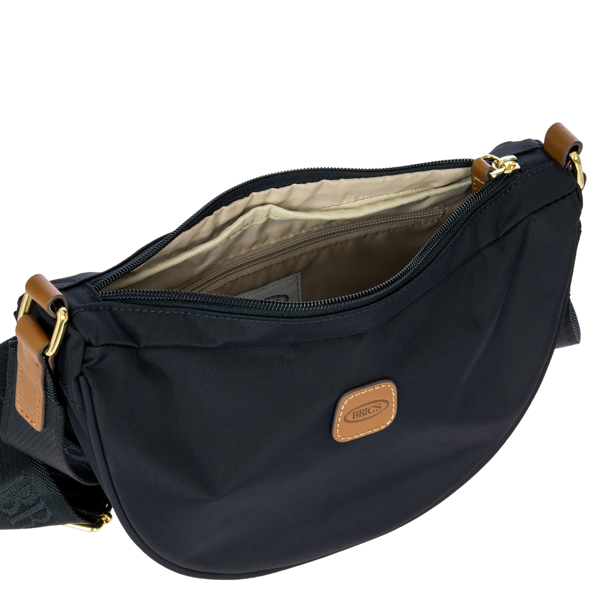 Bric's X-Collection Mini Halfmoon Shoulder Bag in Ocean Blue, view 5
