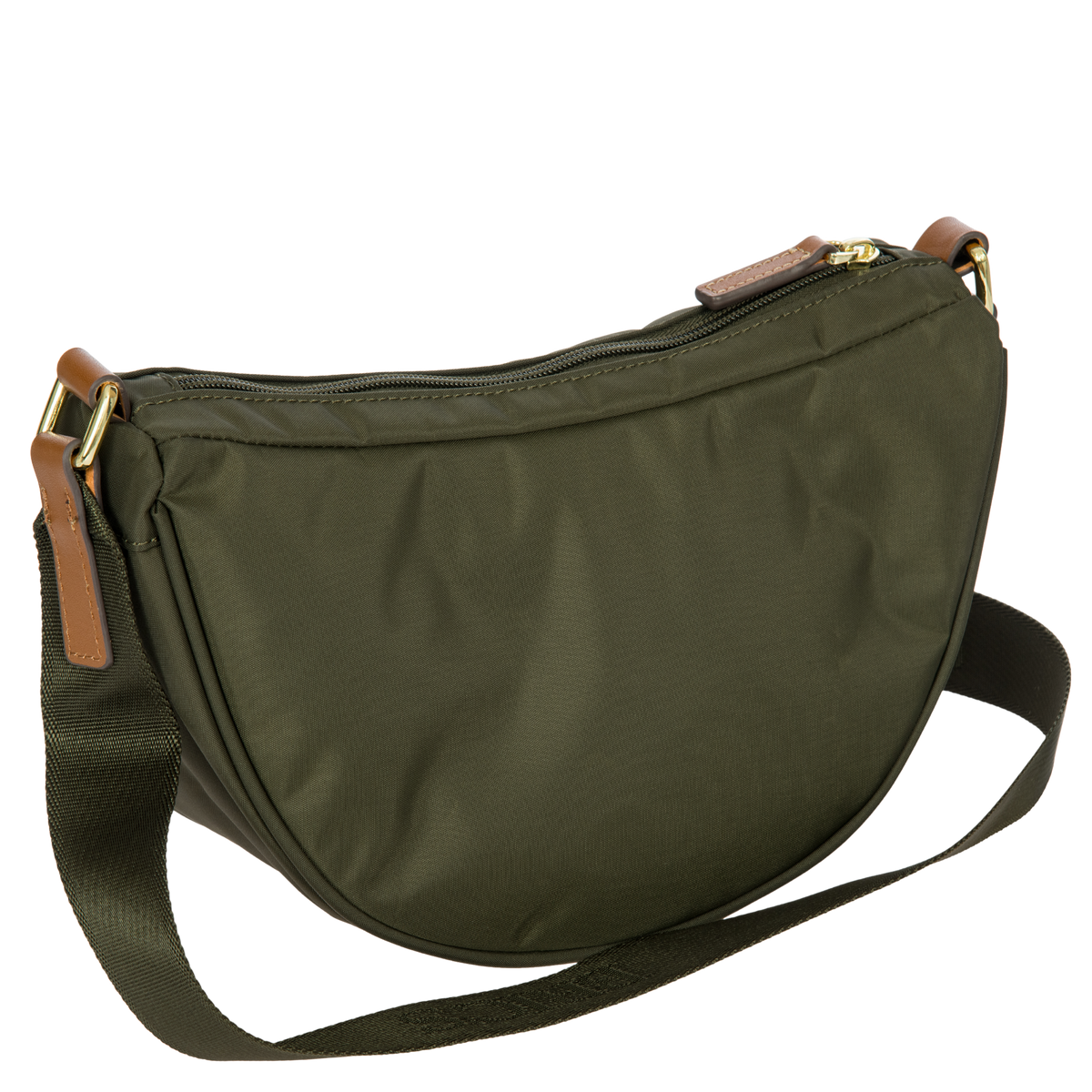 Bric's X-Collection Mini Halfmoon Shoulder Bag in Olive, view 3