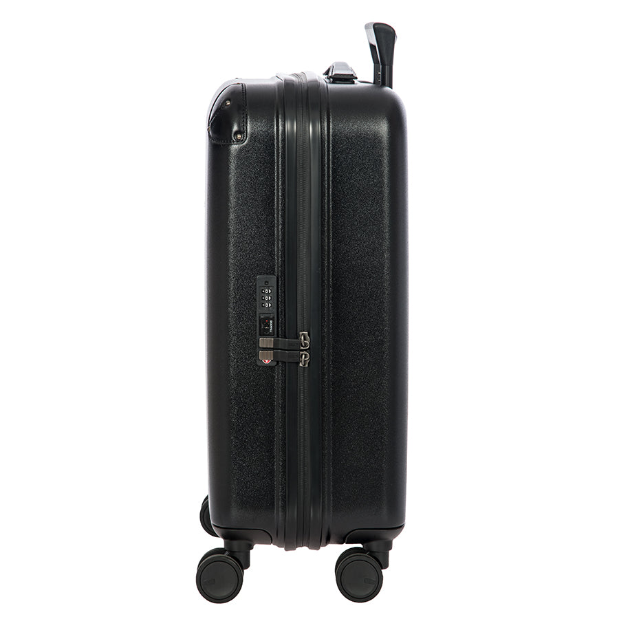 Bric's Amalfi 21" Hardside Carry-On Spinner in Black/Black, view 4