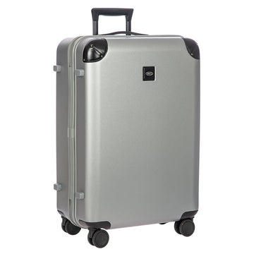 Bric's Amalfi Hardside Checked Spinner 27" in Silver/Black, view 2