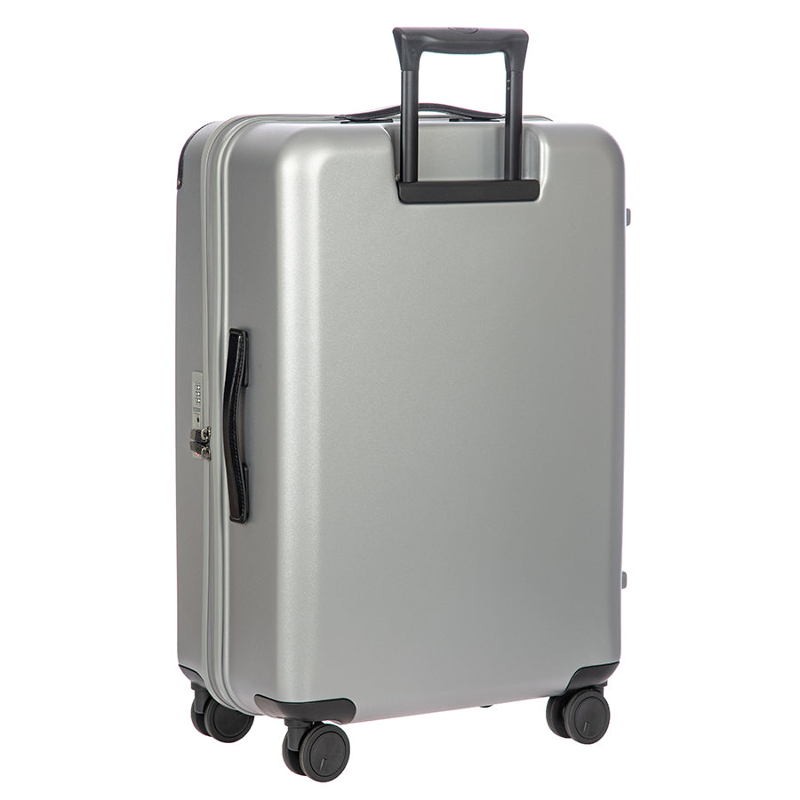 Bric's Amalfi Hardside Checked Spinner 27" in Silver/Black, view 3