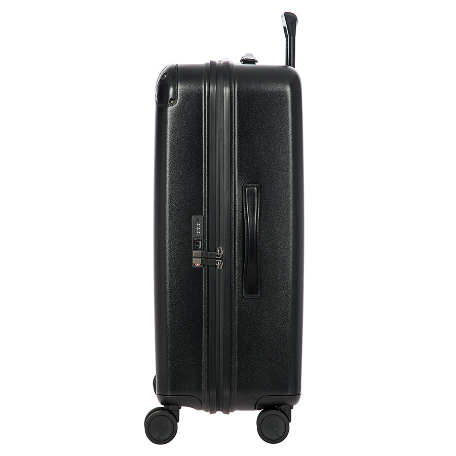 Bric's Amalfi Hardside Checked Spinner 27" in Black/Black, view 4