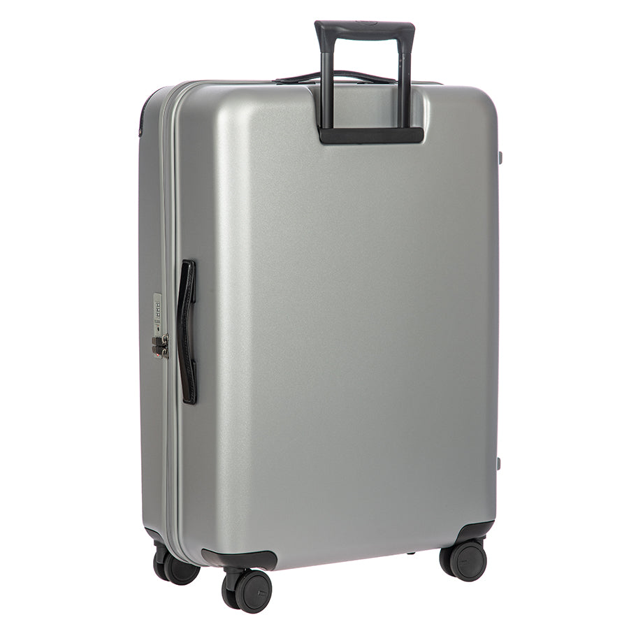 Bric's Amalfi Hardside Checked Spinner 30" in Silver/Black, view 3