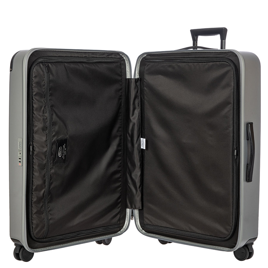 Bric's Amalfi Hardside Checked Spinner 30" in Silver/Black, view 5