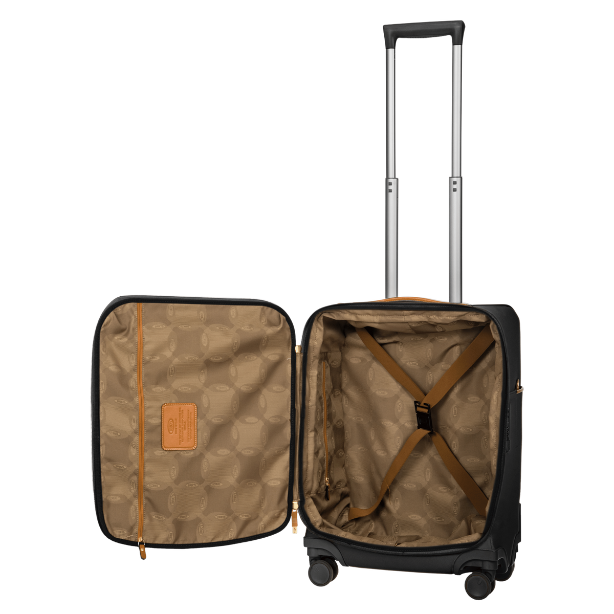 Bric's Firenze Carry-On Spinner with Laptop Pocket in Black, view 7