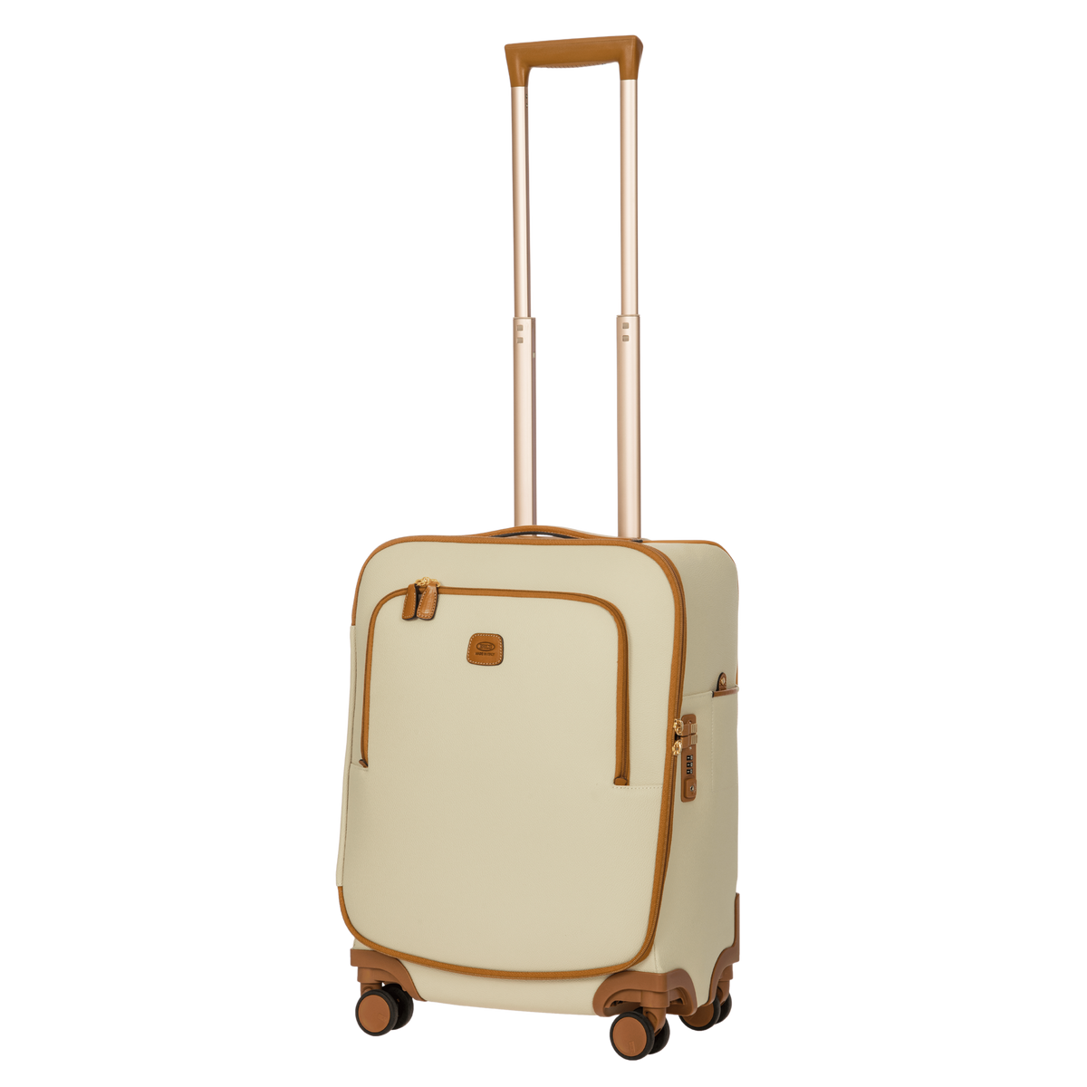 Bric's Firenze Carry-On Spinner with Laptop Pocket in Cream, view 4