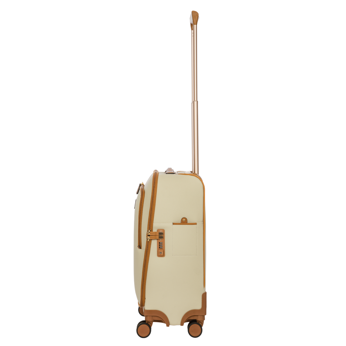 Bric's Firenze Carry-On Spinner with Laptop Pocket in Cream, view 6