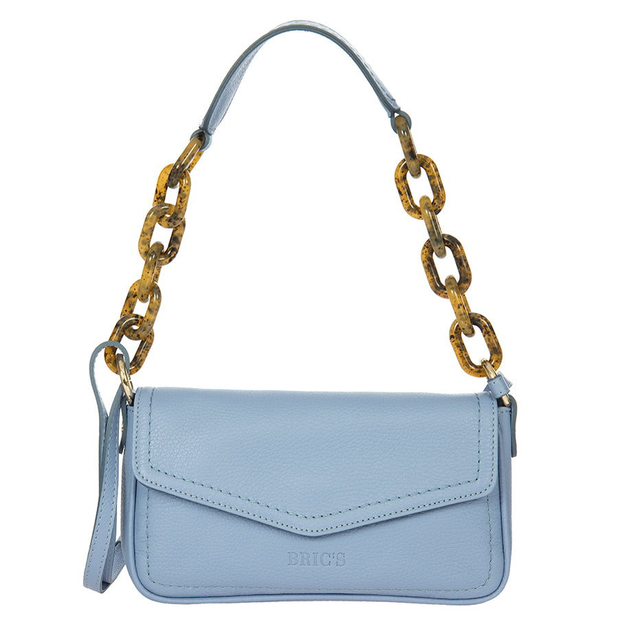 Bric's Gondola Begonia Leather Baguette Bag in Violet, view 1