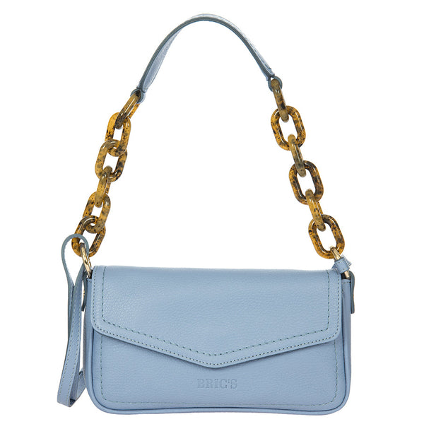Bric's Gondola Begonia Leather Baguette Bag in Violet, view 1