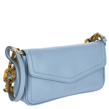 Bric's Gondola Begonia Leather Baguette Bag in Violet, view 2