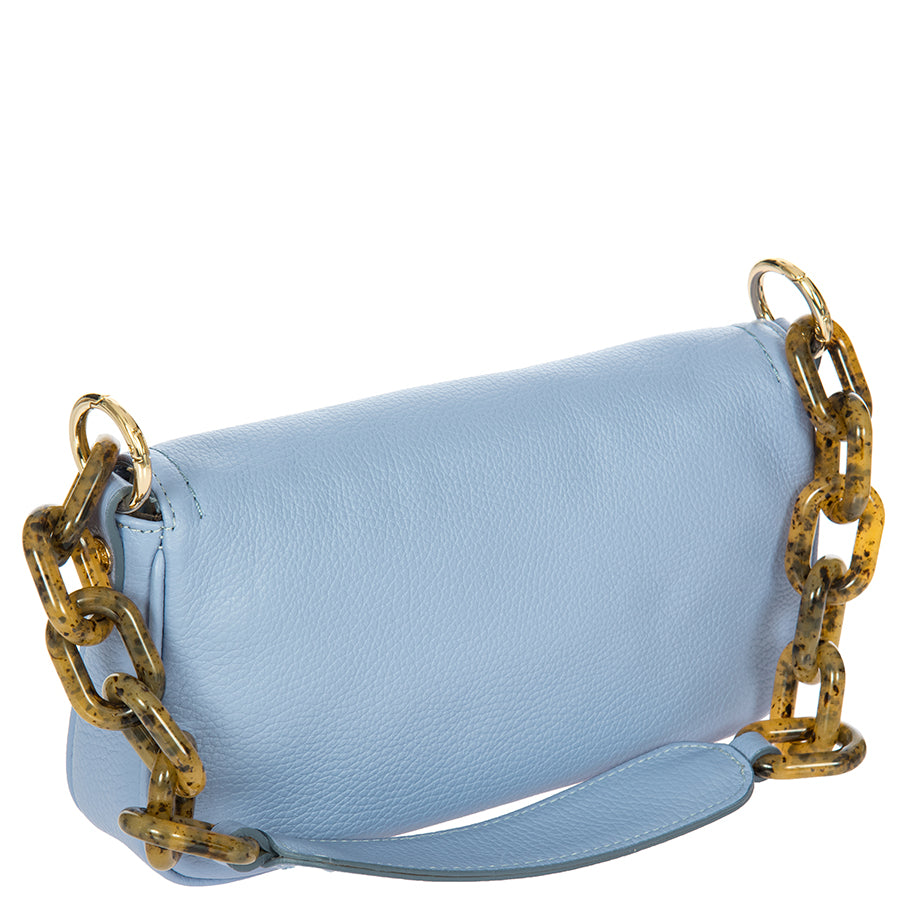 Bric's Gondola Begonia Leather Baguette Bag in Violet, view 3