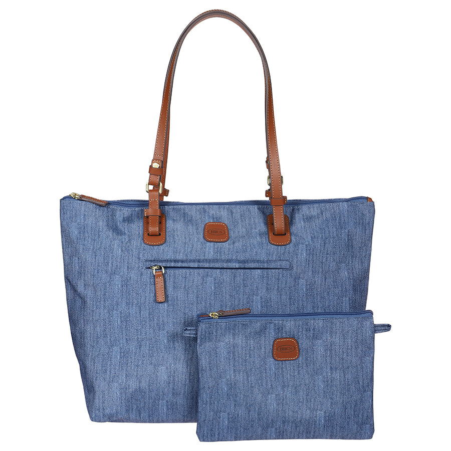 Bric's X-Collection Sportina Large Duffle Bag in Jeans, view 5