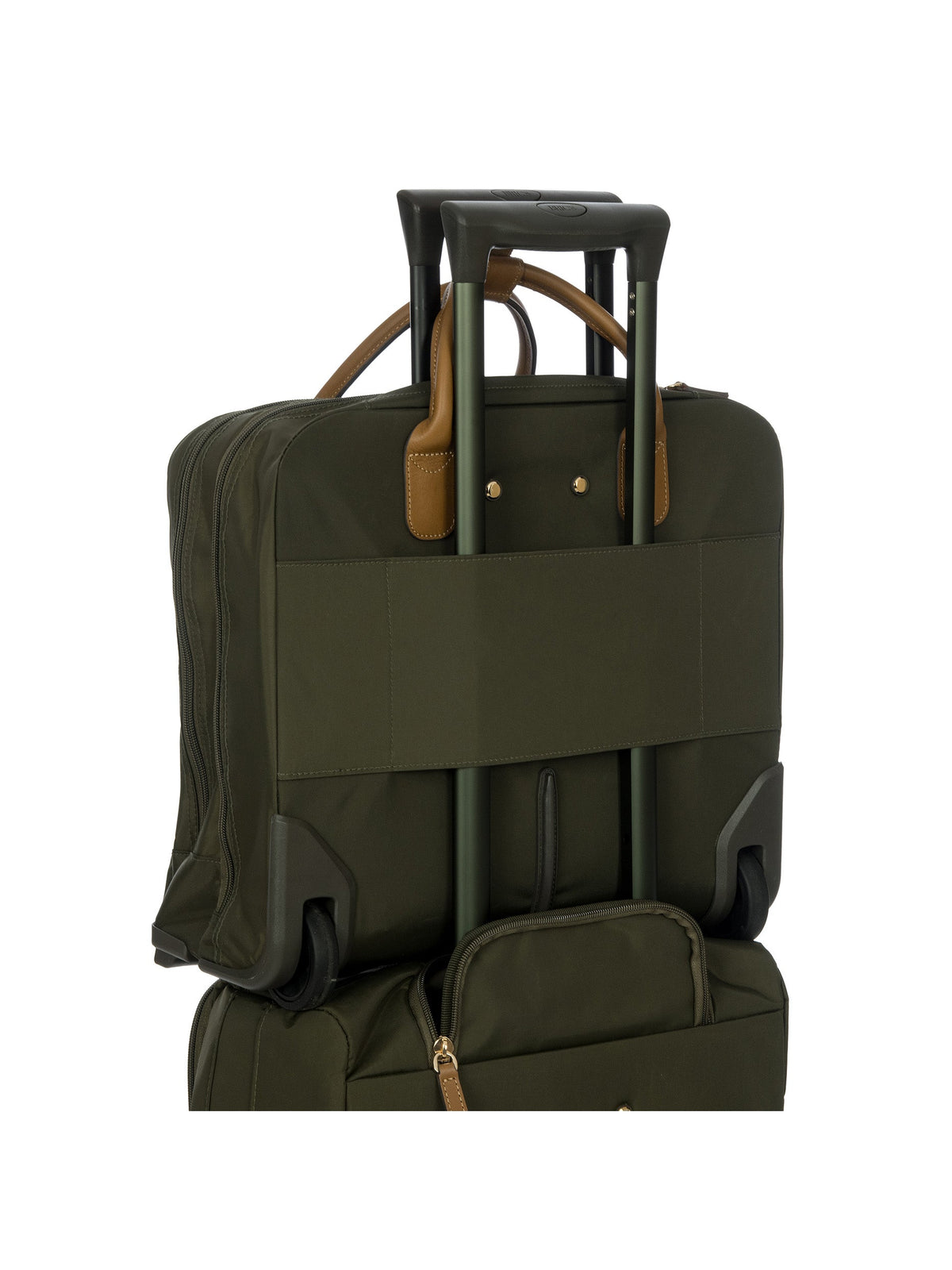 Bric's X-Collection Rolling Pilot Case in Olive, view 3