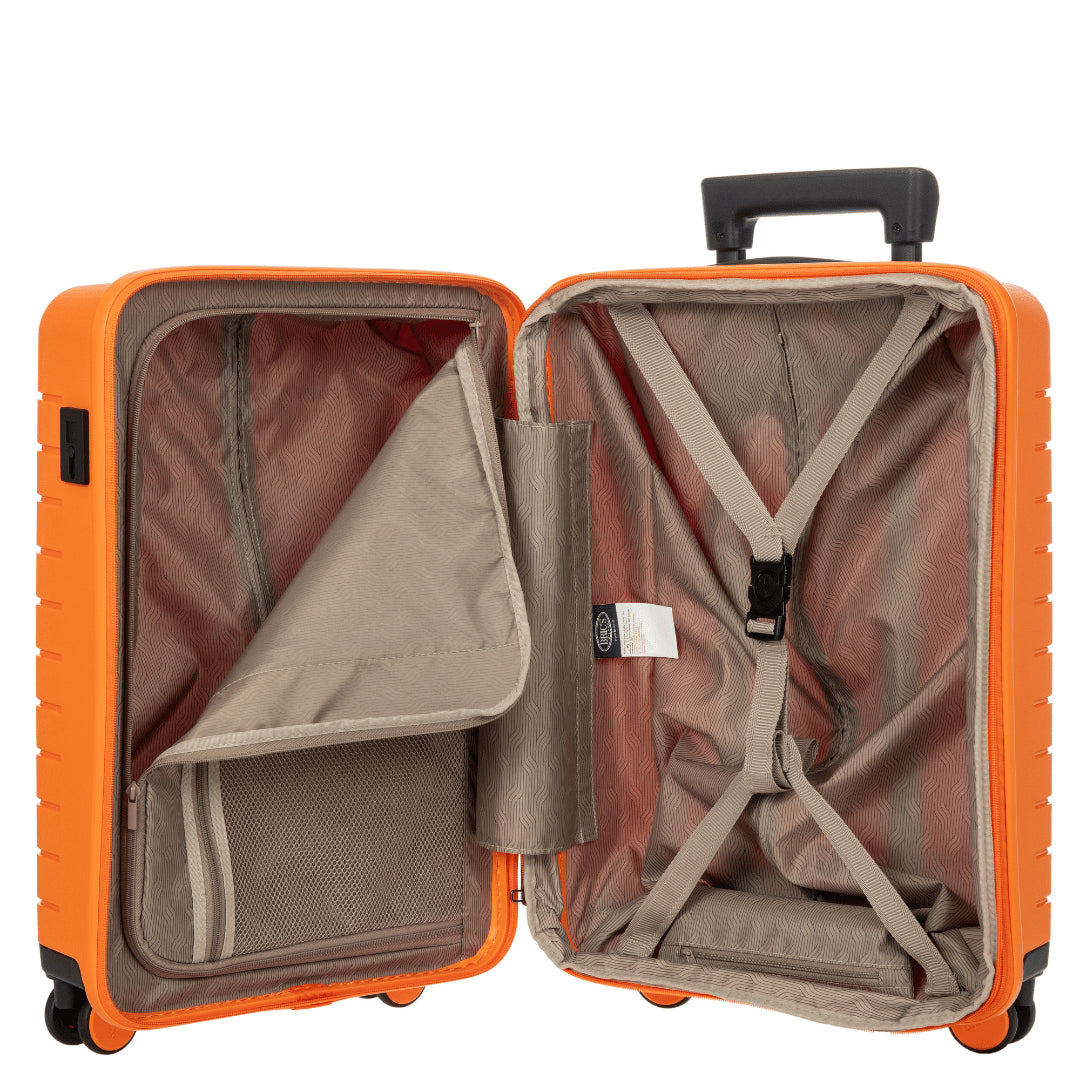 Bric's B|Y Ulisse Expandable Spinner Suitcase 21" carry-on in Arancione, view 3