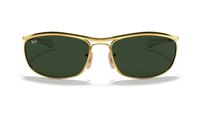 Ray-Ban Olympian I Deluxe RB3119M Sunglasses, Arista Gold with G-15 Green, view 1