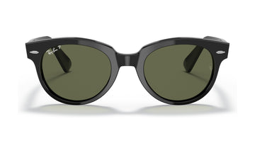 Ray-Ban Orion RB2199F Polarized Sunglasses, Black with G-15 Green, view 1