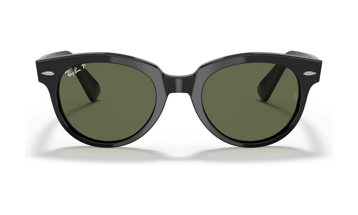 Ray-Ban Orion RB2199F Polarized Sunglasses, Black with G-15 Green, view 1