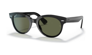 Ray-Ban Orion RB2199F Polarized Sunglasses, Black with G-15 Green, view 2