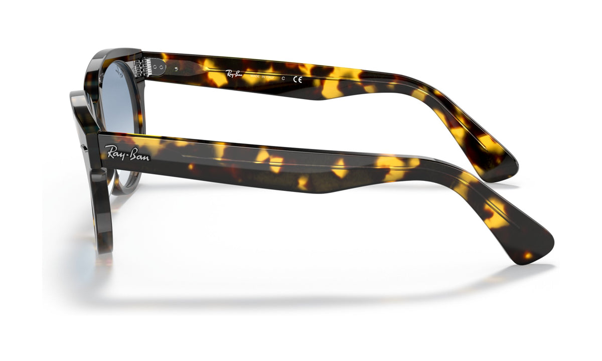Ray-Ban Orion RB2199F Sunglasses, Yellow Havana with Clear Gradient Blue, view 3