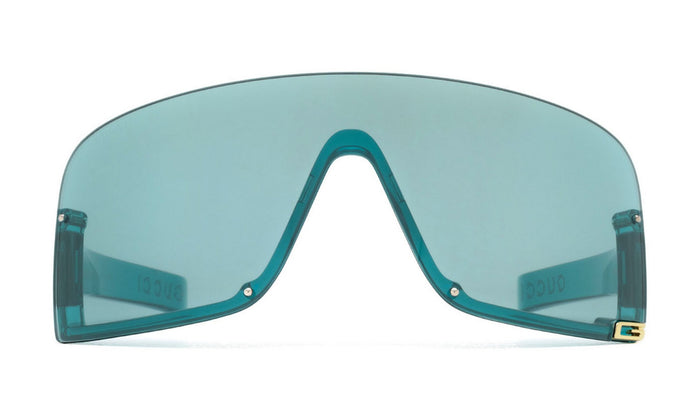 Gucci GG1637S Sunglasses, Transparent Teal Blue with Light Blue, view 1