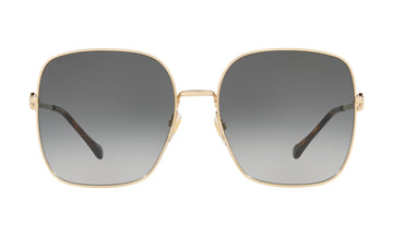Gucci GG0879S Sunglasses, Gold with Grey Gradient, view 1