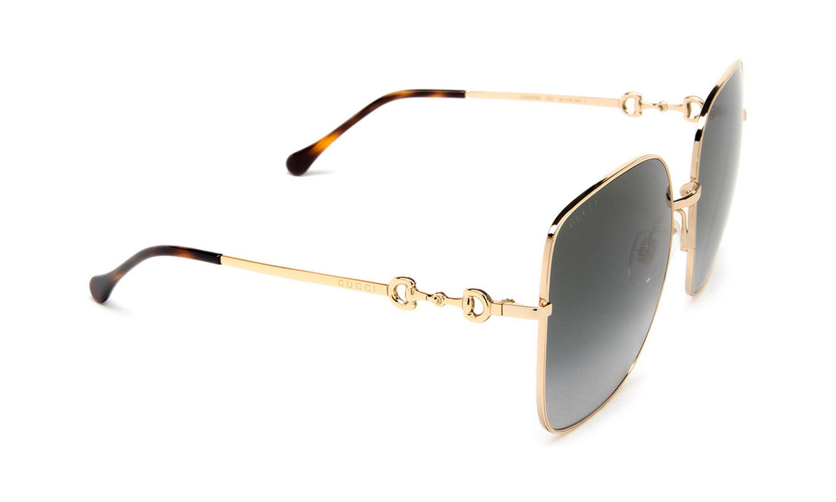 Gucci GG0879S Sunglasses, Gold with Grey Gradient, view 4