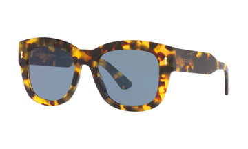 Gucci GG1110S Sunglasses, Yellow Havana with Grey-Blue, view 2