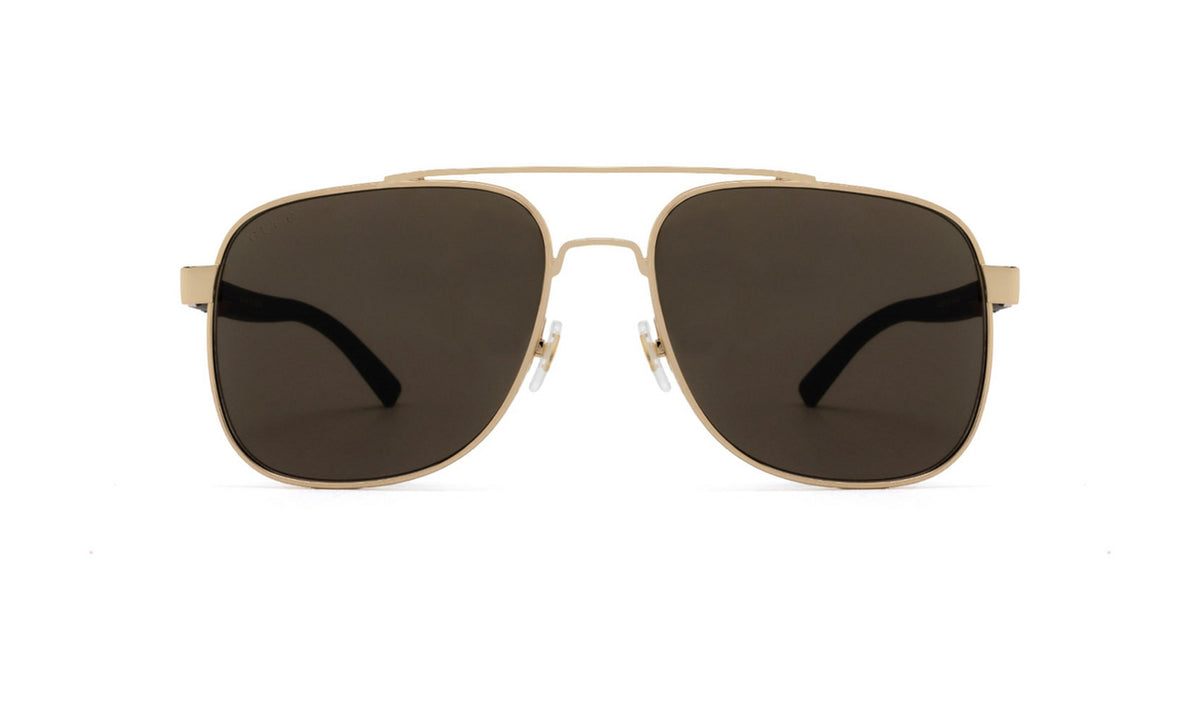 Gucci GG0422S Sunglasses, Endura Gold with Brown, view 1