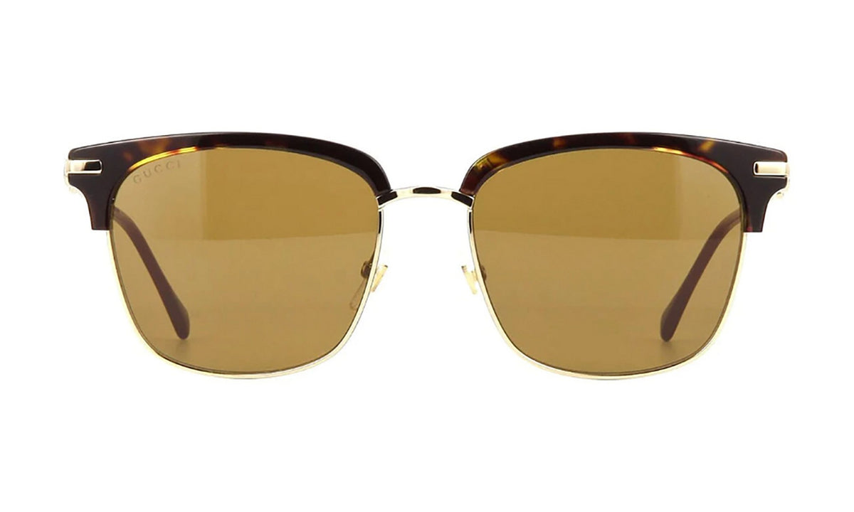 Gucci GG0918S Sunglasses, Havana and Gold with Brown, view 1