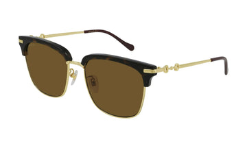 Gucci GG0918S Sunglasses, Havana and Gold with Brown, view 2