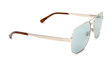 Gucci GG1223S Sunglasses, Silver and Gold with Light Green, view 2