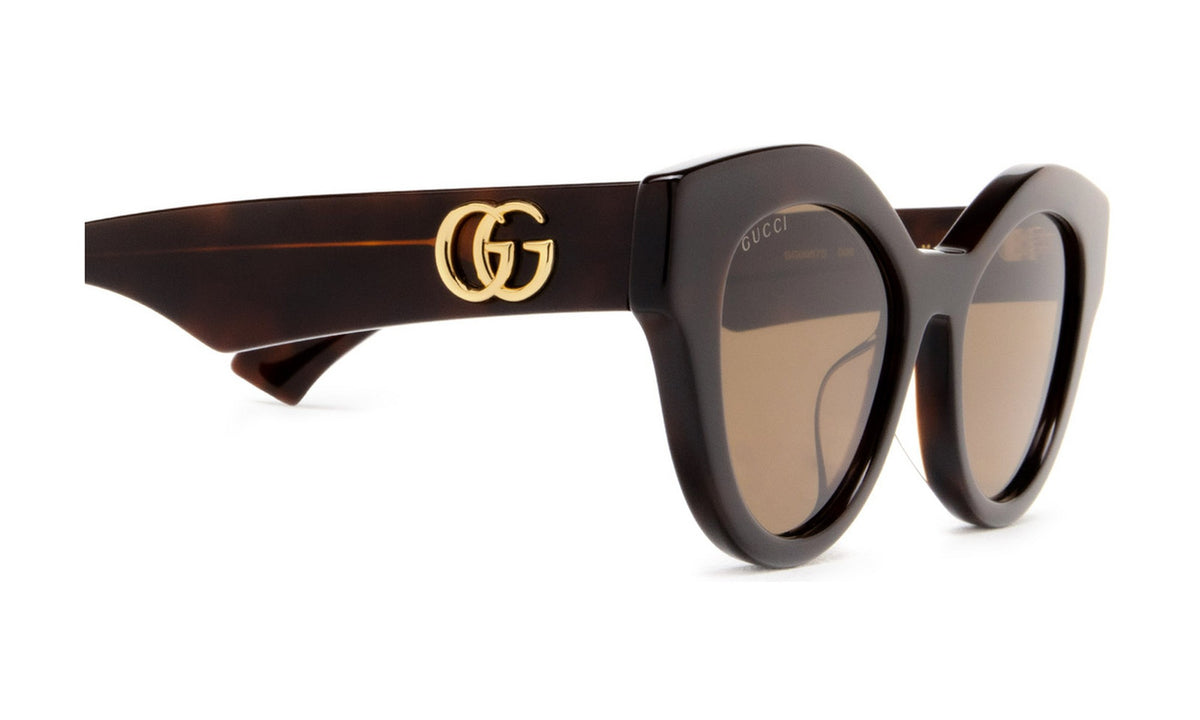 Gucci GG0957S Sunglasses, Havana with Brown, view 3