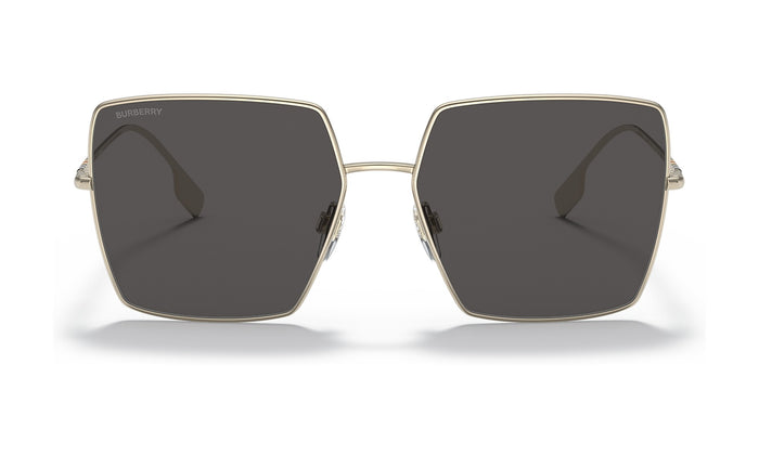 Burberry Daphne BE3133 Sunglasses, Light Gold with Dark Grey, view 1