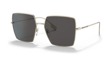 Burberry Daphne BE3133 Sunglasses, Light Gold with Dark Grey, view 2