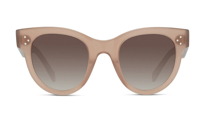 Celine Bold 3 Dots CL4003IN Sunglasses, Shiny Milky Hazelnut with Brown Gradient, view 1