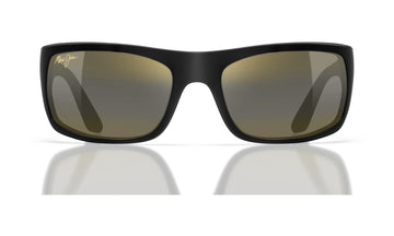 Maui Jim Peahi H202-2M Polarized Sunglasses, Matte Black with HCL Bronze, view 1