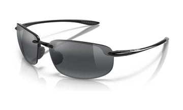 Maui Jim Ho'okipa 407-02 Polarized Sunglasses, Gloss Black with Neutral Grey, view 2