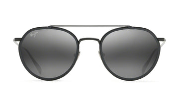 Maui Jim Bowline 557-02 Polarized Sunglasses, Black Gloss with Neutral Grey, view 1