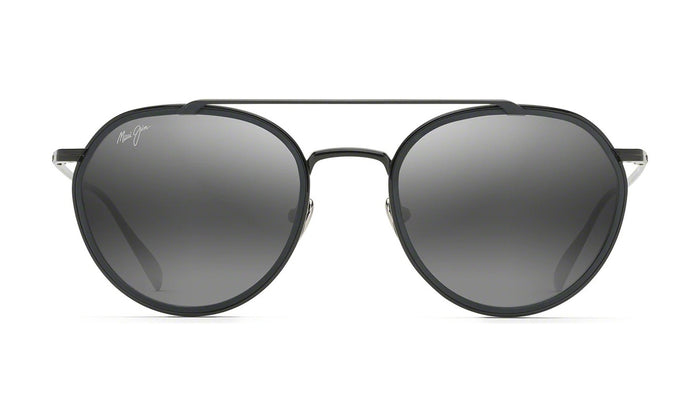 Maui Jim Bowline 557-02 Polarized Sunglasses, Black Gloss with Neutral Grey, view 1
