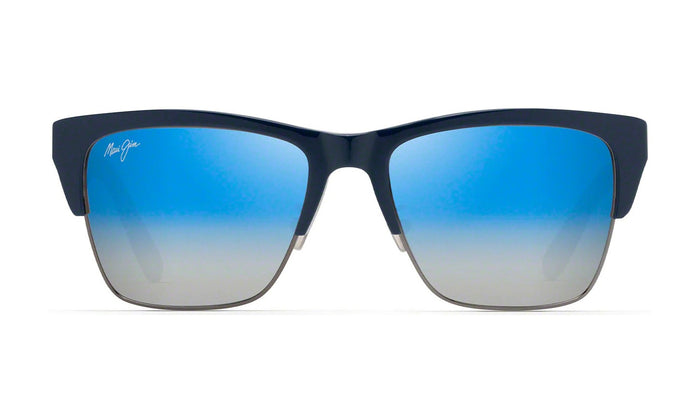 Maui Jim Perico DBS853-03 Polarized Sunglasses, Navy with Gunmetal, Dual Mirror, view 1